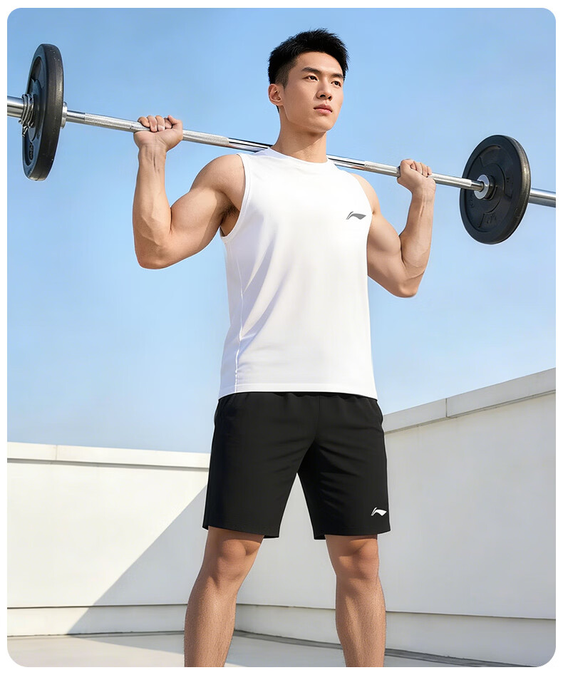 LI-NING Men's Summer Quick-Dry Ice Silk Breathable Running Fitness Shorts Lightweight Loose Sportswear 13