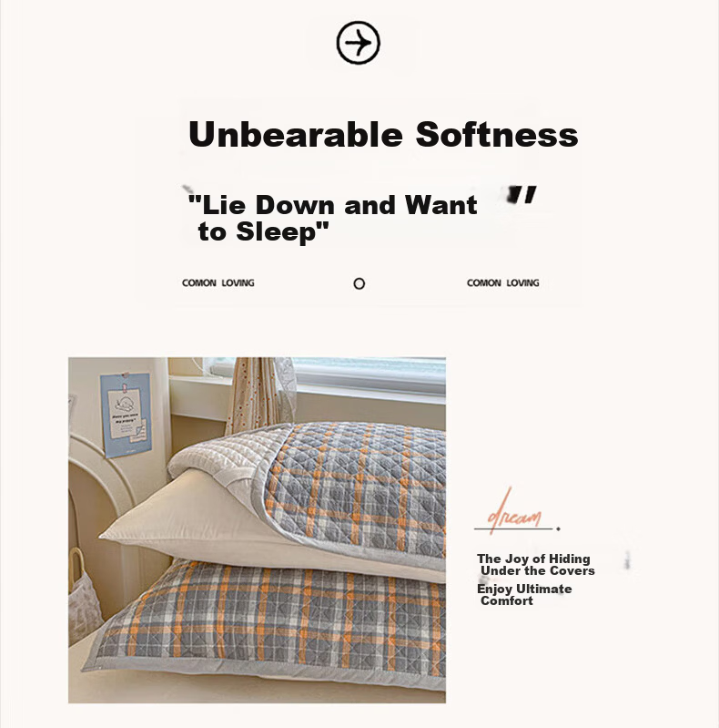 AVIVI 100% Cotton Four-Layer Gauze Pillowcase Pure Cotton Pillow Towel Anti-Slip Pair Pillow Covers 52*78cm California Gray 2