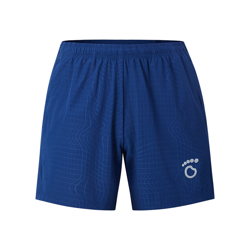 Macondo Men's Sports Shorts Moisture-Wicking Quick-Dry Breathable Marathon Running Woven Five-Point Shorts Classic Navy Blue XL