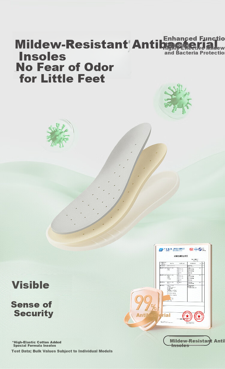 BALABALA Kids Toddler Walking Shoes Boys Girls 2026 Spring Autumn Baby Non-Slip Functional Breathable Shoes 6
