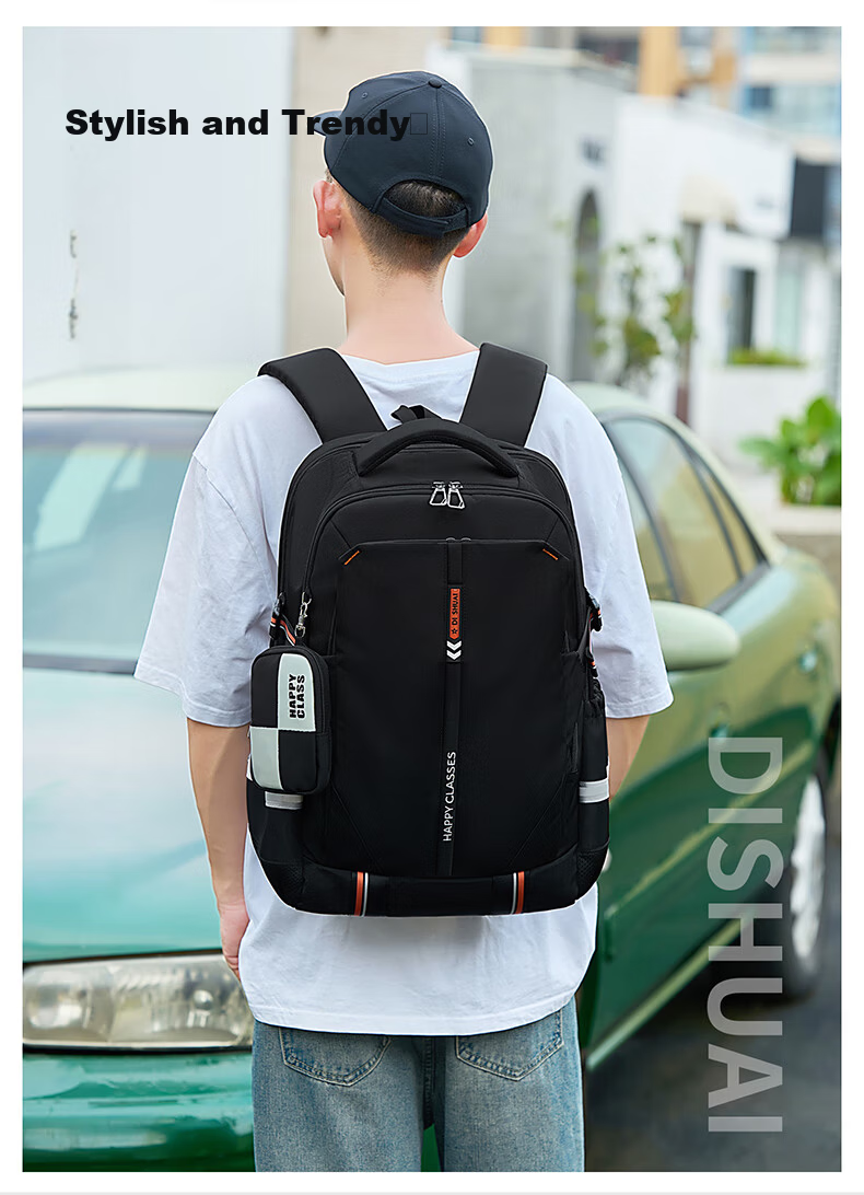 Dishuai Large Capacity Water-Resistant Breathable Lightweight Travel Backpack for Middle School, High School, and College Students 12