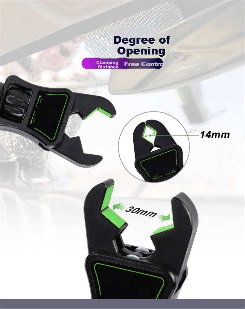 Digalun Car Phone Holder Rearview Mirror Mount Navigation Clip Compatible with Xiaomi Apple Huawei Oppo 6