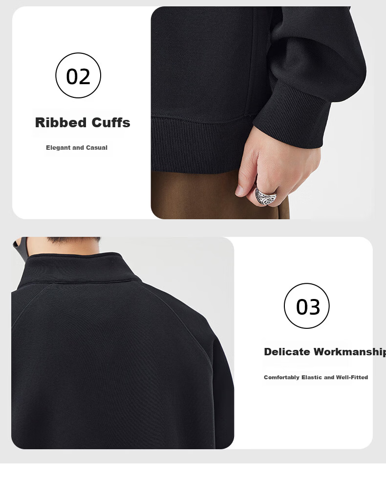JEEP SPIRIT Men's Jacket Hoodie High-End 2026 Spring Autumn Stylish Sport Casual Trendy Top 6