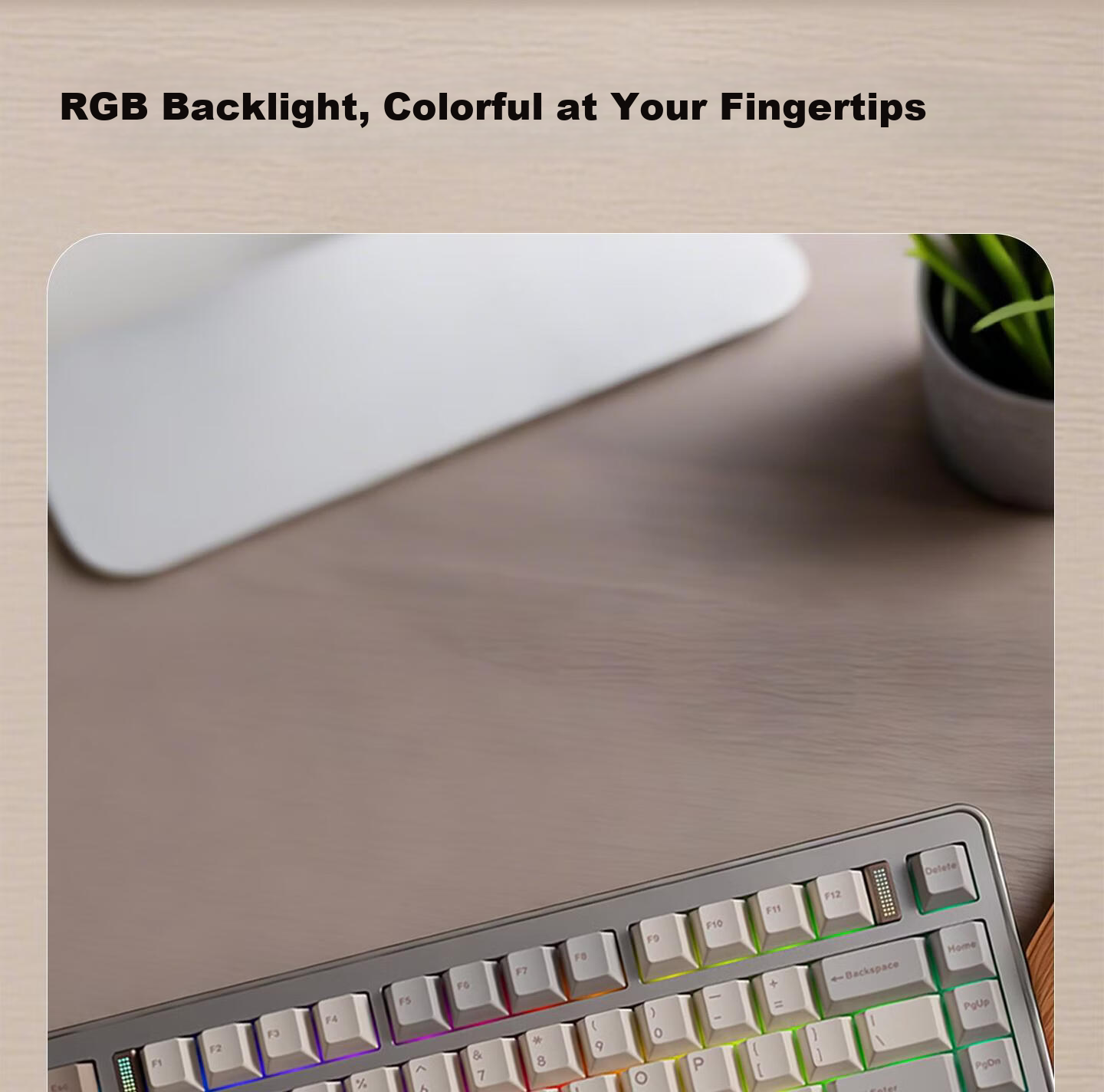TickType Tata Power EVO75 Mechanical Keyboard Three-Mode 2.4G Bluetooth HiFi Office Student Gaming Aluminum Anodized Ice Blue FR4 Crisp Switch 13