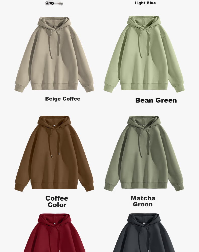 TonLion Men's Hoodie Spring Autumn Casual Loose Fit Lazy Style Unisex Sportswear Sweatshirt 13