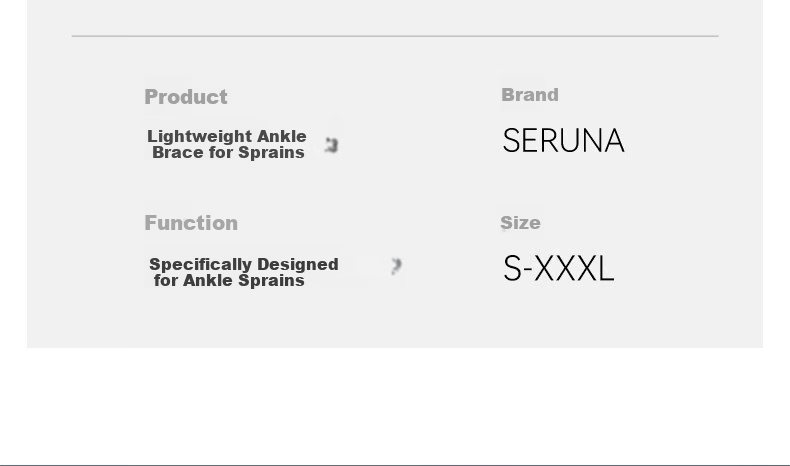 SERUNA Japan Ankle Brace Professional Sprain Prevention Men Ligament Women Ankle Joint Injury Sports Support Sleeve 14