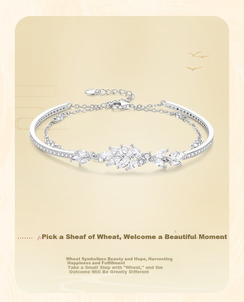 Lao Feng Xiang Silver Bracelet Women's 2026 New Tassel Peace Double Layer Bracelet Birthday Anniversary Gift for Girlfriend Wife 3