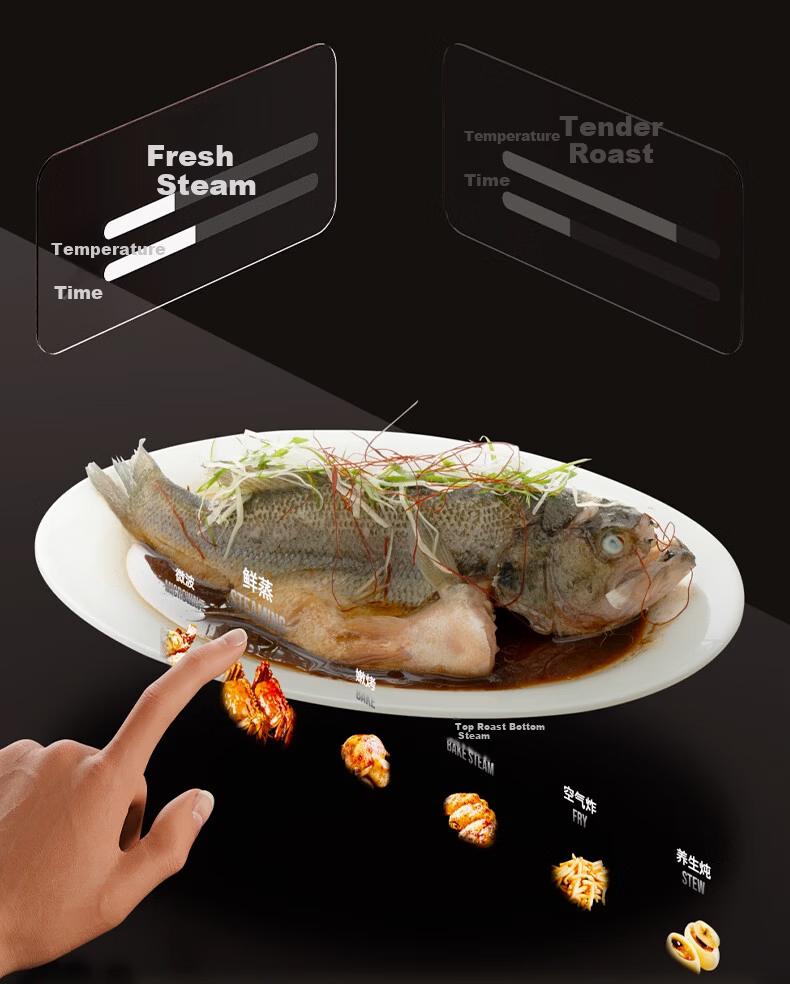 CASDON B7pro 5-in-1 Microwave Oven Steam Roast Bake Fry Stew Countertop 25L Capacity Hurricane Oven Recommended by Yang Mi 20