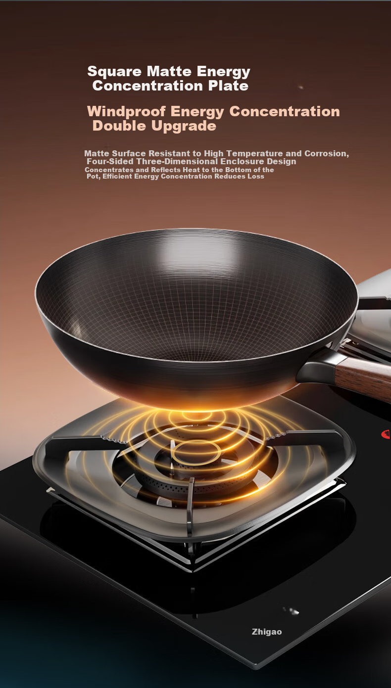 CHIGO Natural Gas Stove 1st Level Energy Efficiency Gas Cooker Double Burner 5.2kW High Flame Built-in Desktop 70% Thermal Efficiency JZT-K23JF with 15% Government Subsidy 9