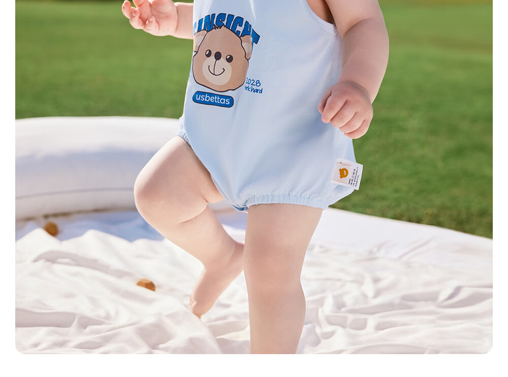 Betis Baby Summer Sleeveless Breathable Vest Bodysuit Newborn Triangle Romper Baby Jumpsuit 32
