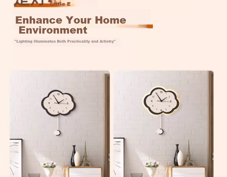 Yihuan Yu No-Drill Creative Wall Clock Living Room Clock Painting 2025 New Internet Celebrity Decorative Home Dining Room Wall Clock Wall Art 7