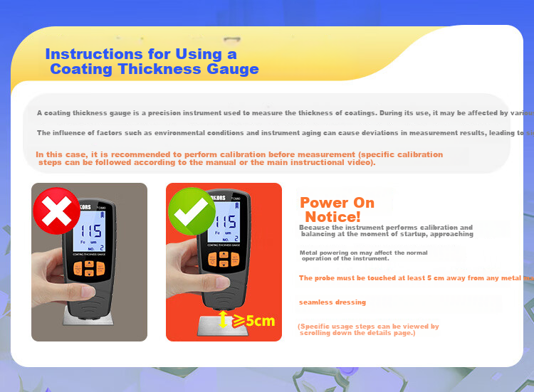 EDKORS Coating Thickness Gauge High-Precision Used Car Paint Thickness Meter Galvanized Layer Thickness Tester 1