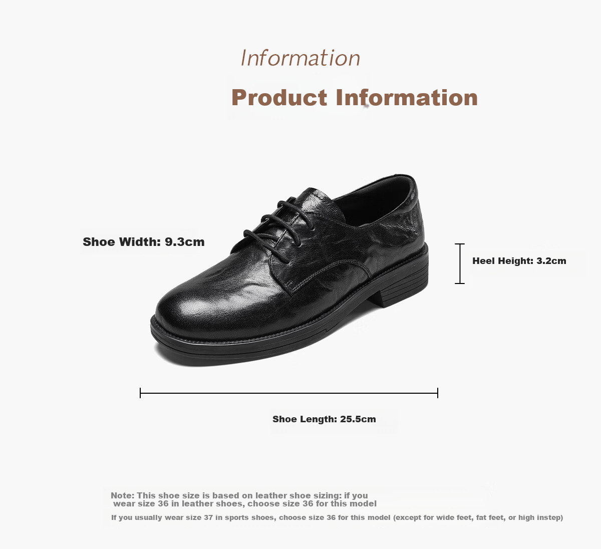 Eierkang Women's Vintage British Style Lace-up Loafers Low Heel Commuting Deep Mouth Single Shoes 13300W Brown Size 38 4