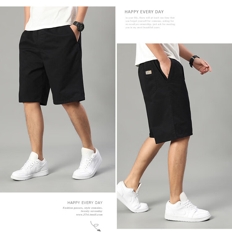 Pierre Cardin Men's Summer Cotton Lightweight Cargo Shorts Loose Straight Five-Point Pants Military Green XL 16