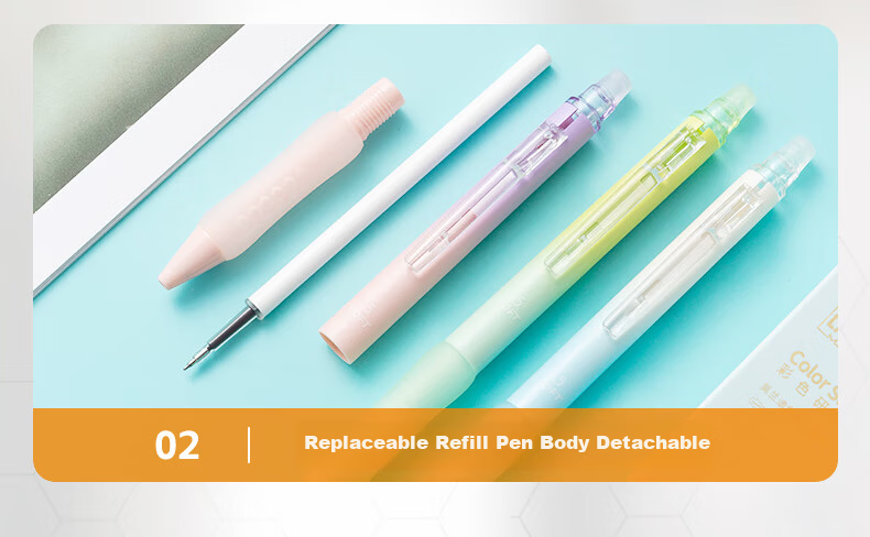 M&G Stationery Retractable Erasable Gel Pen Crystal Blue 0.5mm ST Tip Finger Guard Honeycomb Grip Anti-Slip Pen Grip for Elementary Students Handwriting Practice 2 Pieces Random AKPJ8605B2-ZZ 14