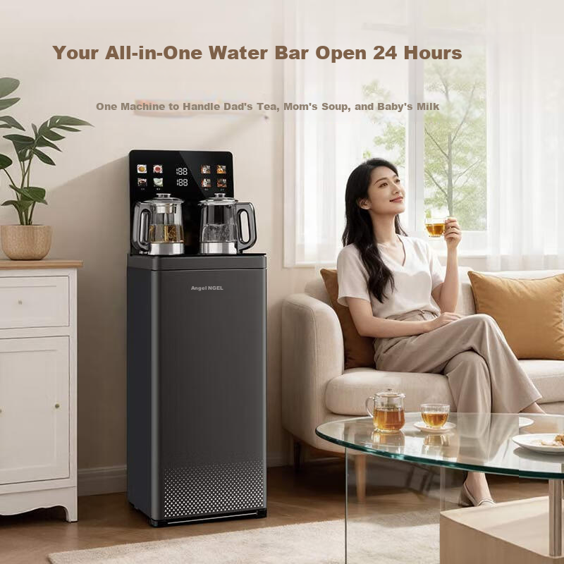Angel Home Tea Bar Machine High-End Living Room Smart Voice Control Anti-Overflow and Dry-Burn Protection Bottom-Load Water Dispenser Constant Temperature Health Preservation Stewing Kettle Integrated