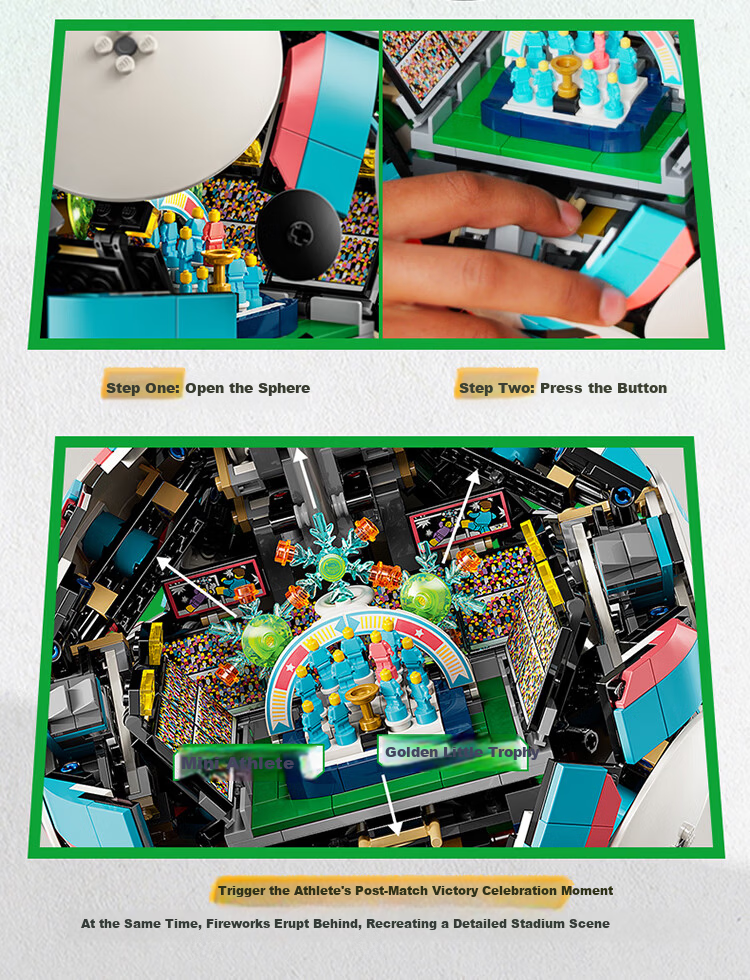 LEGO Building Blocks 43019 World Cup No.5 Soccer Ball Boys Girls Kids Toy Birthday Gift Figurine 4