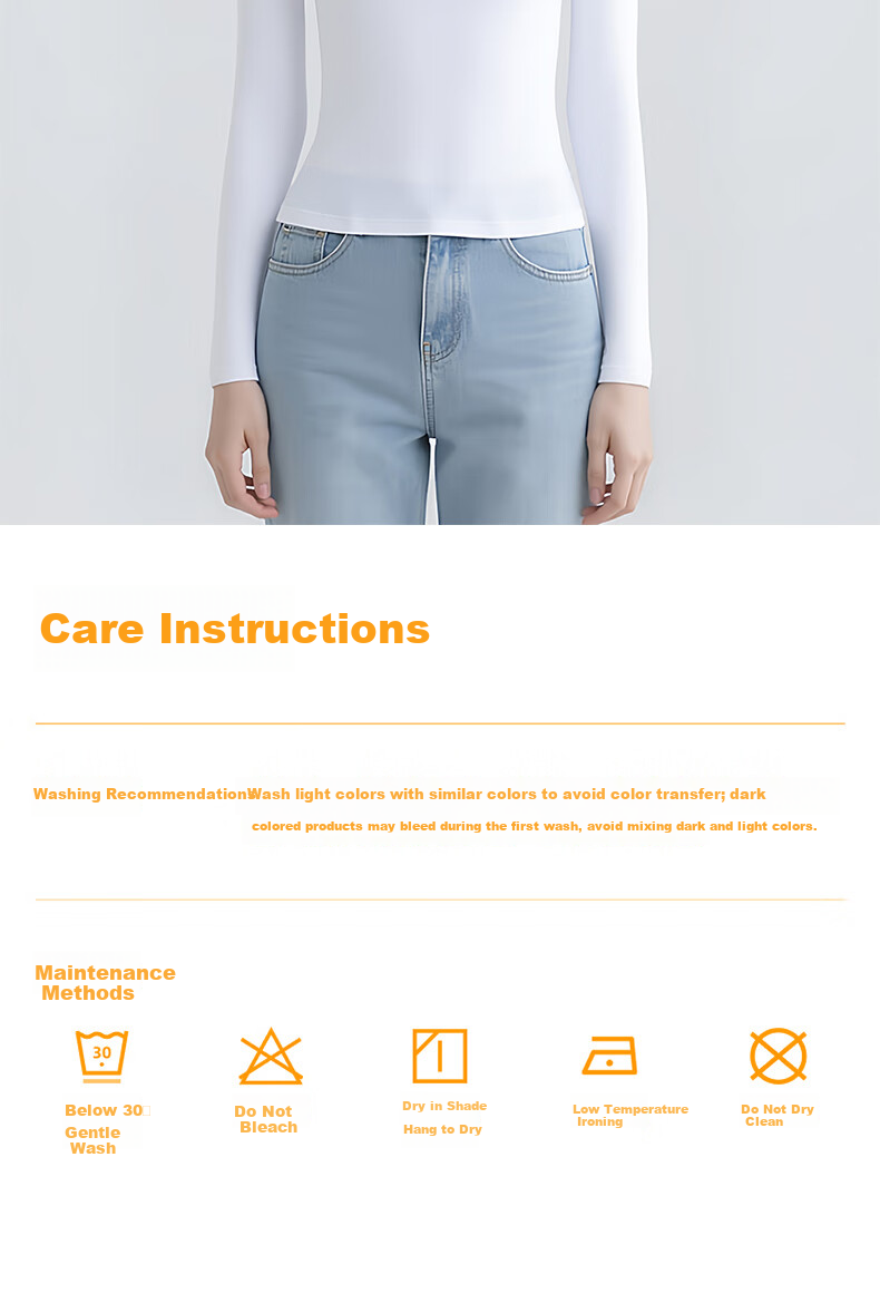 LangSha Women's Long Sleeve Round Neck Slim Fit Knit Top Autumn Winter Base Layer Shirt 15
