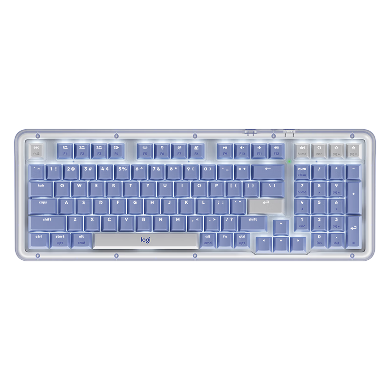 Logitech ALTO KEYS K98M Plus Custom Wireless Mechanical Keyboard Blue Purple K98M PLUS Blue Purple