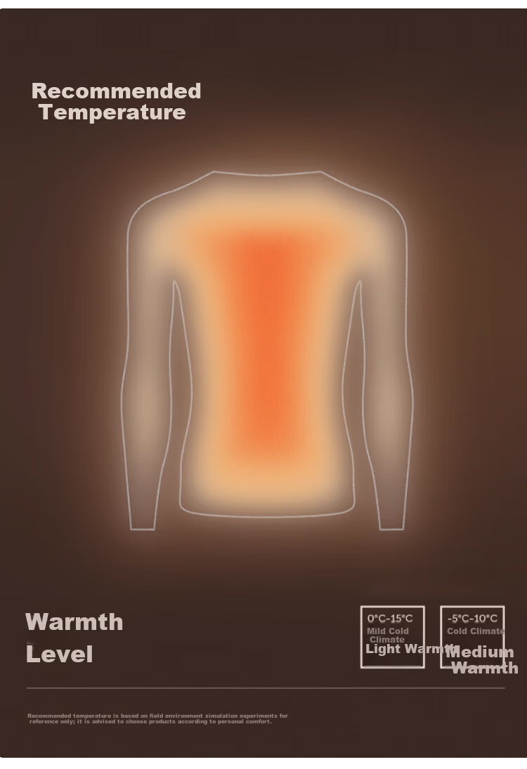 GUJIN Men's Thermal Underwear Set Cashmere Mulberry Silk Warm Abdomen Skin-Friendly Heat Retaining Seamless Base Layer Autumn Top and Bottom 4