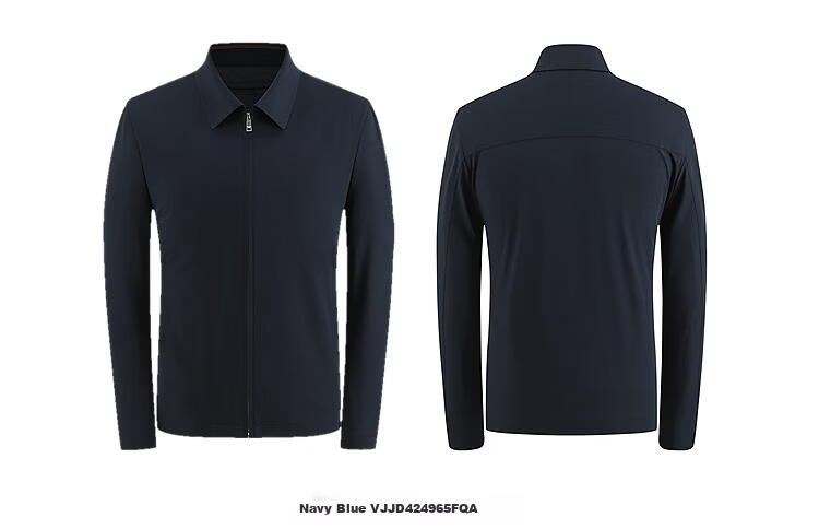 YOUNGOR Business Commuter Spring New Men's Polo Collar Durable Double-Layer Stretch Executive Jacket 424965F 21