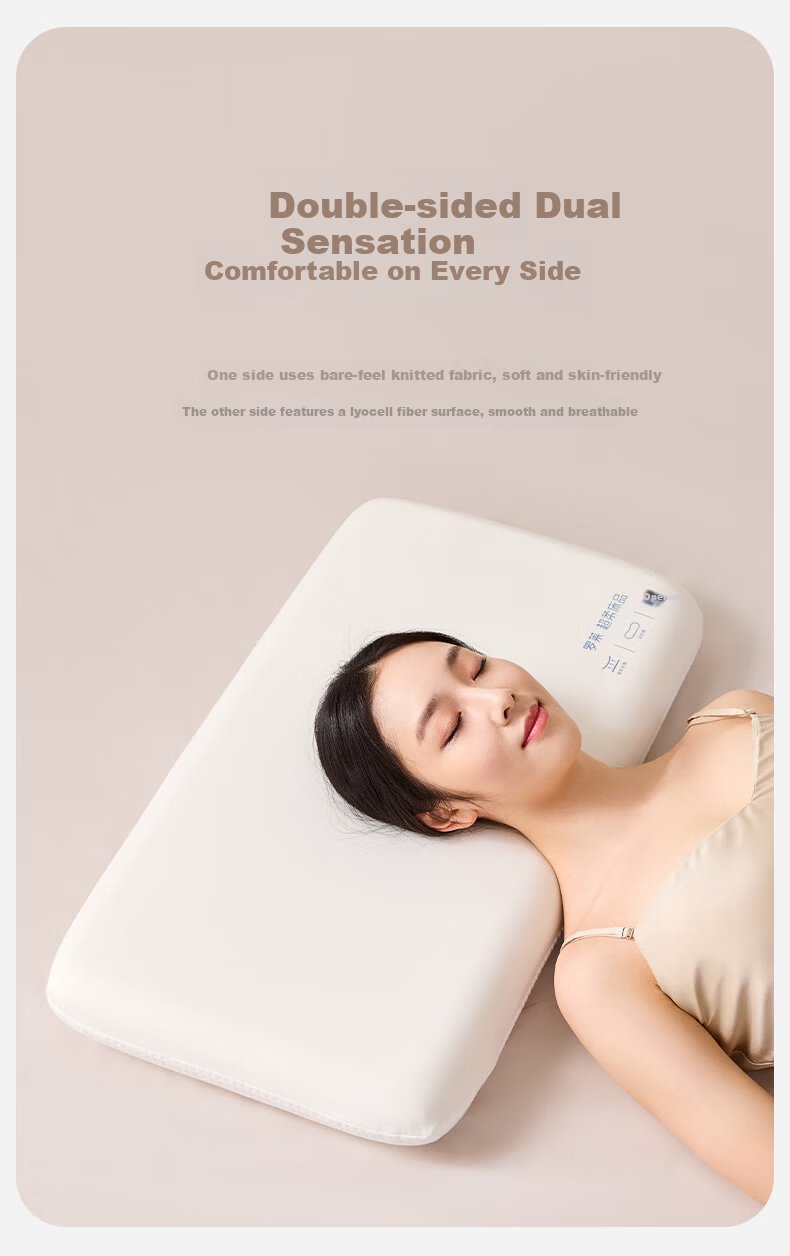 LUOLAI Home Textiles Memory Foam Pillow Cervical Pillow Slow Rebound Memory Cotton Zero Pressure Deep Sleep Hotel Pillow Height 8cm 3