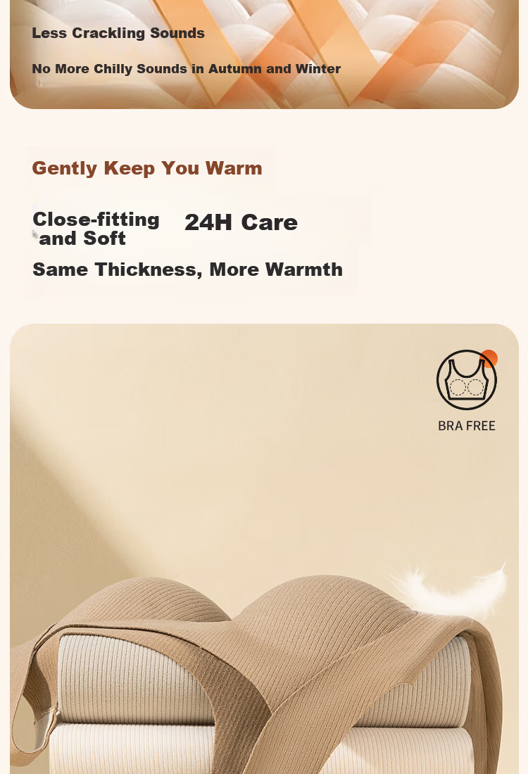 Urban Beauty Women's Thermal Vest with Chest Pad Thin Inner Wear Base Layer Wool Silk Thermal Underwear Autumn Shirt 7