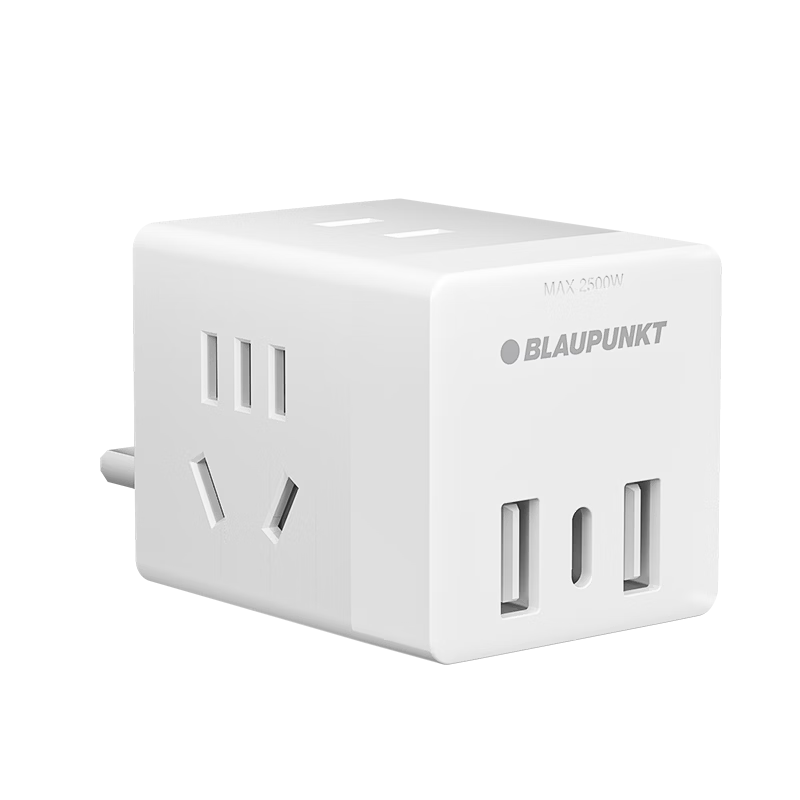 BLAUPUNKT English Standard to Chinese Standard Converter Plug for Hong Kong, Macau, Singapore, Malaysia, Dubai Travel Adapter, One-To with USB+TypeC