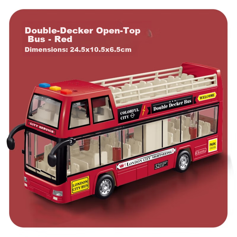 Aibilu Children's Toy, Boys' Car Model, Realistic School Bus, Inertia Engineering Vehicle, Kindergarten School Bus, Birthday Gift 1