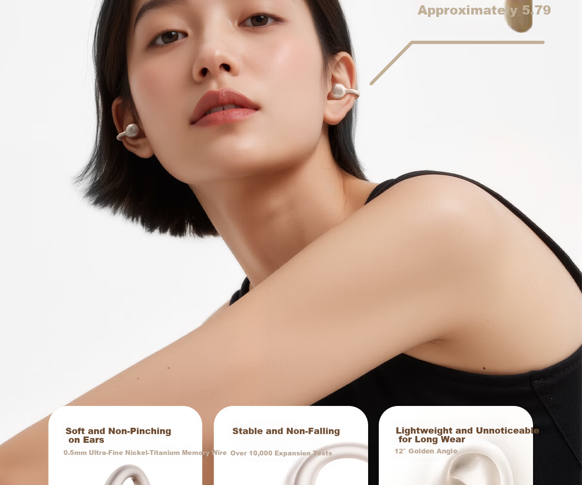 EDIFIER Clip-On Ear Clip Bluetooth Sports Earphones Fast Charging Long Battery Life Compatible with Apple Huawei Xiaomi OPPO Phones Festival Secret Night Blue 11