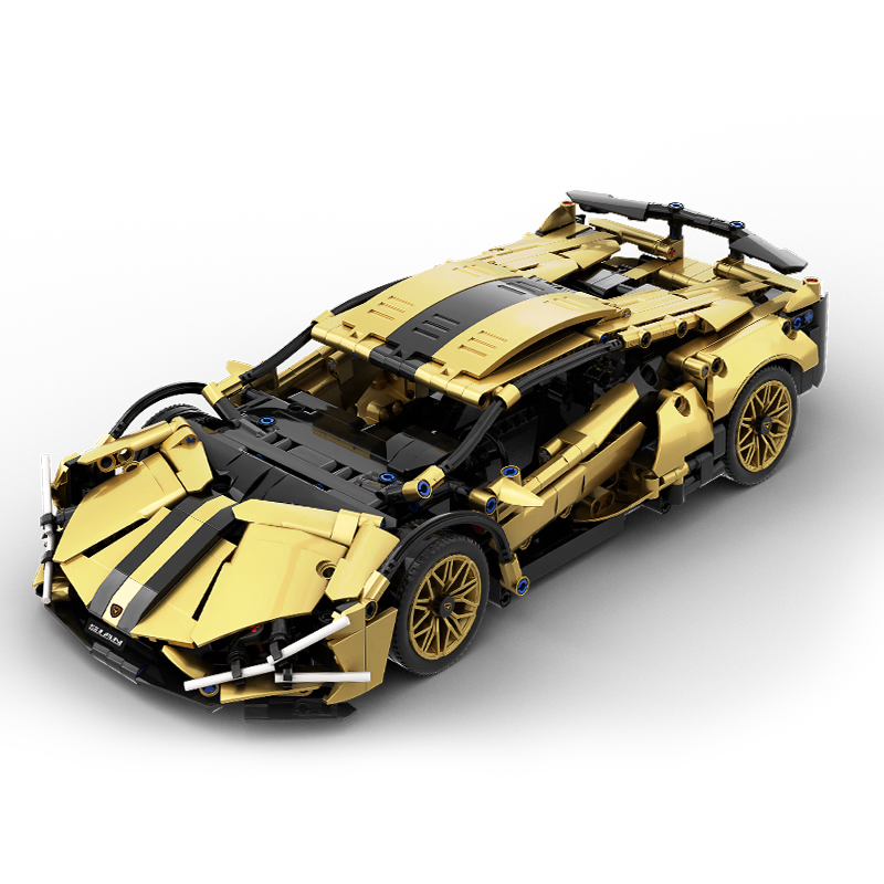 Lianhe Chuangxiang, Lamborghini Compatible LEGO Racing Car Building Blocks Remote Control Sports Car Toy, Birthday Gift for Boys Aged 8-12