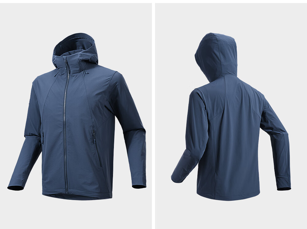 KAILAS Men's Hooded Jacket Water-Repellent Breathable Sun-Protective Outdoor Sports Hiking Quick-Dry Softshell Shirt 7