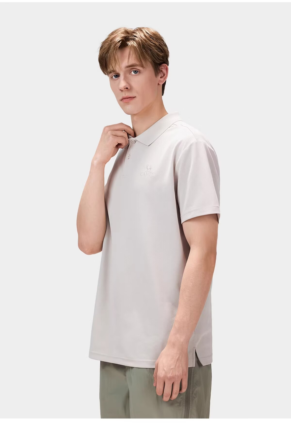 CAMEL [Toray Fabric] Outdoor Quick-Dry T-Shirt Men 2026 Spring Summer Short Sleeve Wrinkle-Resistant Sports Sun Protection Polo Shirt Women 8095 19