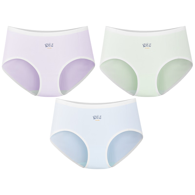 Jiusuibian Breathable Kids Underwear Girls A-Class Thin Cool Triangle Pants Antibacterial Dry Breathable Shorts