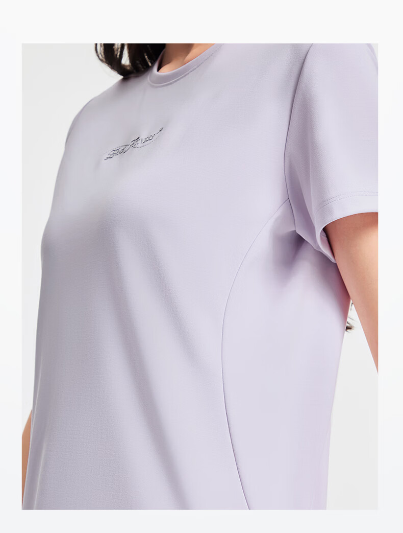 Erke Women's Crew Neck Short Sleeve Knit Shirt Summer Ice-Feel Sports T-Shirt Casual Soft Skin-Friendly Top 13