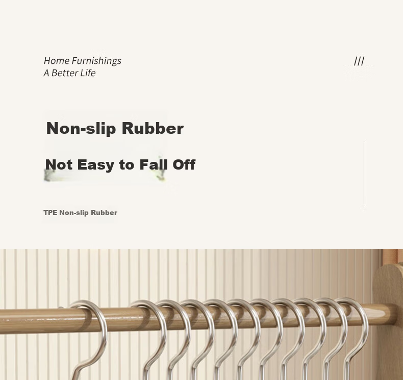 40,000km Non-Marking Non-Slip Dual-Use Thickened Reinforced Double Clothes Hanger for Wet and Dry Clothes 2