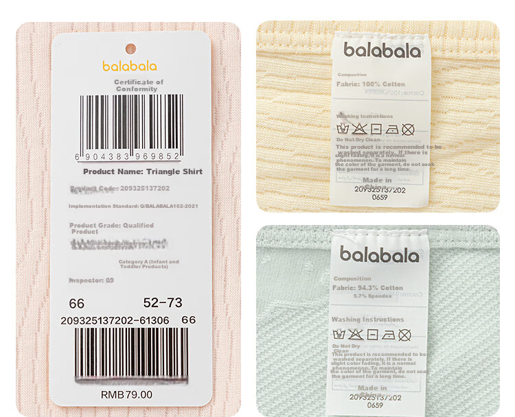 BALABALA Baby Triangle Shirt Newborn Sleepwear Infant Romper Soft Skin-Friendly Cute 2025 209325137202 15