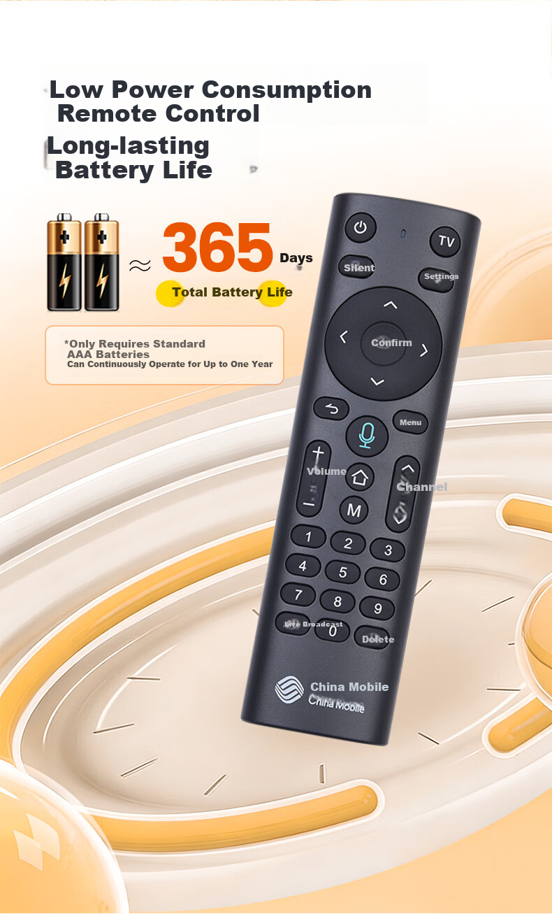 HONGXINDA Remote Control for China Mobile Set-Top Box, Mobile Network TV Remote, Magic Box CM201-2 M301H Migu MG100/1010 5
