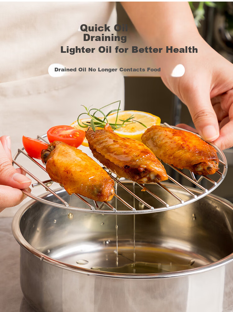Banwu Life Air Fryer Rack Barbecue Rack Household Oven Stainless Steel Hanging Oven Rack Vertical Grill Skewer Barbecue Rack 8