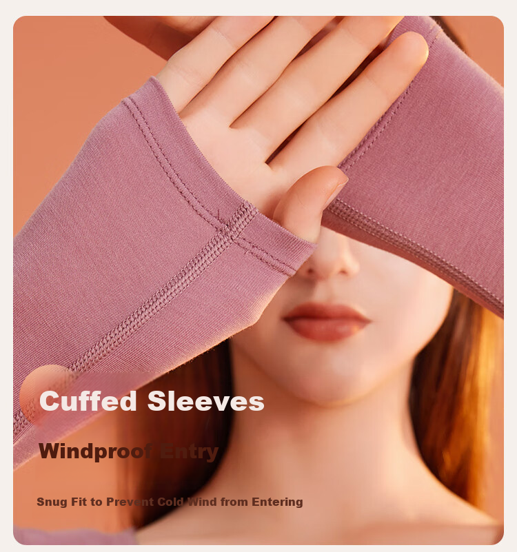 Ordifen Modal Crew Neck Autumn Shirt Women's Thermal Underwear Antibacterial Heat Retaining Cotton Sweater Black L 8
