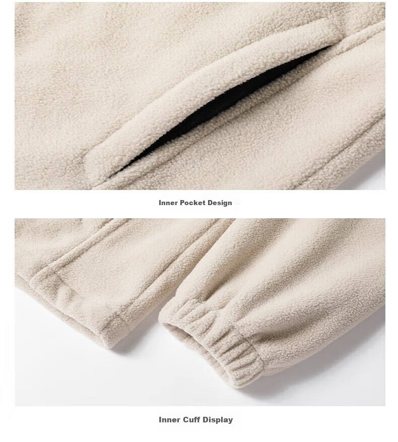 Jeanswest Outdoor Sports Waterproof Casual 3-in-1 Men's Jacket Autumn Winter Off-White 2XL 11