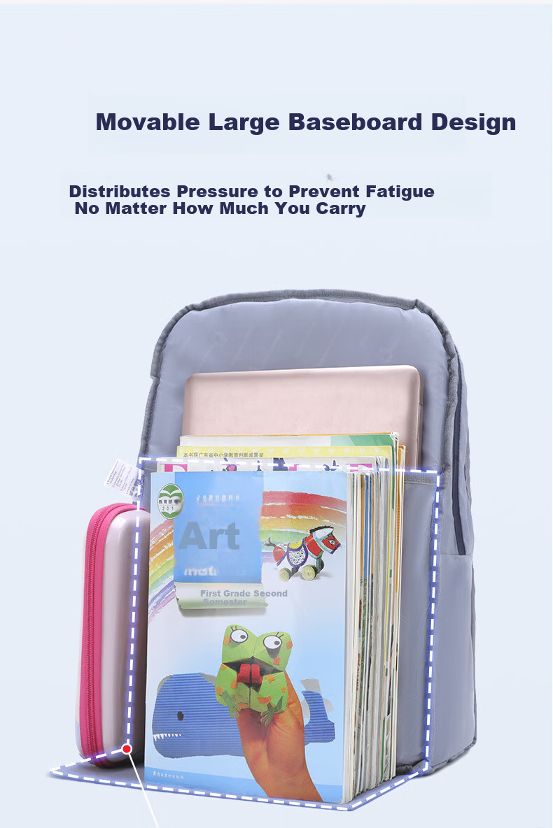 Almost Bear Middle School Student Backpack Boys Lightweight Load-Reducing Spine Protection Elementary School Girls Multi-Compartment Large Capacity Backpack for Grades 3 to 6 8