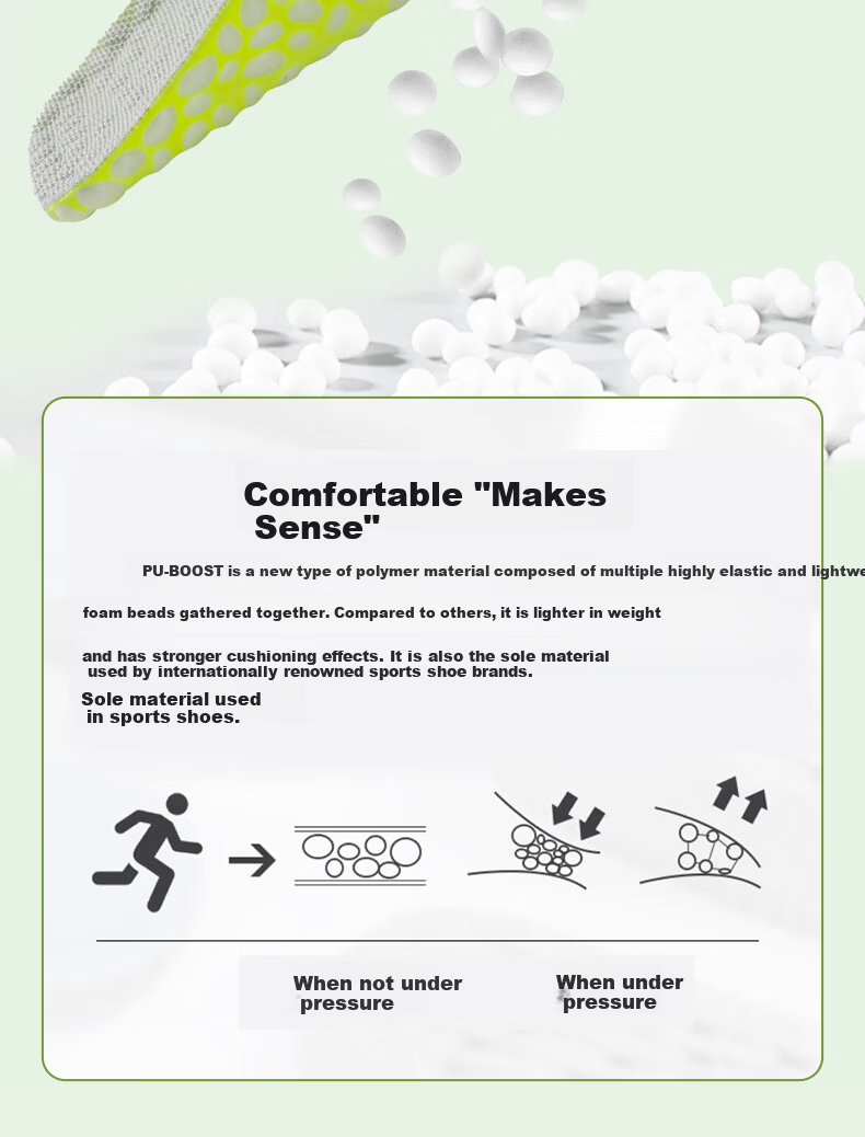 FOOTOPPO Boost Height Increase Insoles for Men and Women, Odor-Resistant, Soft Sole, Comfortable Popcorn High Elastic Shock Absorption Invisible Half Insoles 8