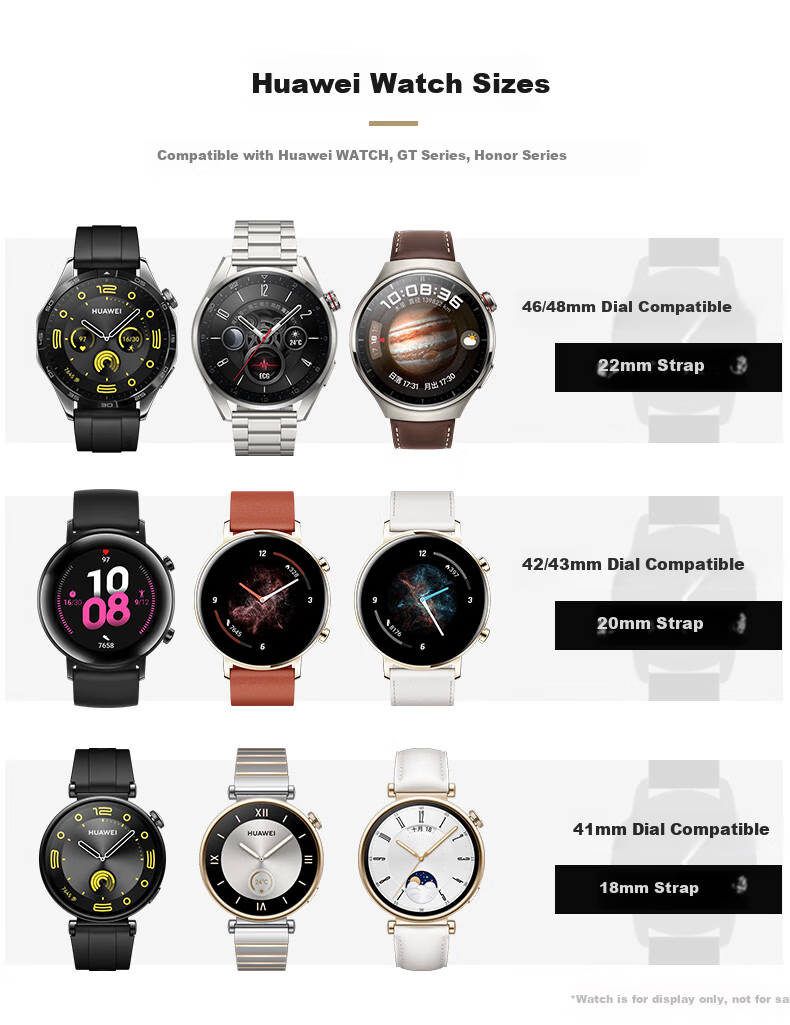 Mashi Compatible Huawei Watch Strap Spring Summer Watch5/4/3/GT6/5/GT4/3/2/Pro/Honor Magic2 Matte Cowhide Leather Band Black Black Buckle 22mm 1