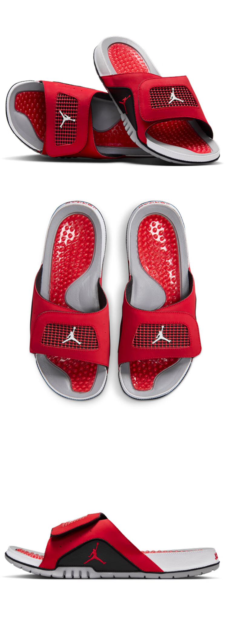 Jordan Men's Slides JORDAN HYDRO IV RETRO Sneakers 532225-600 Red Size 42.5 2