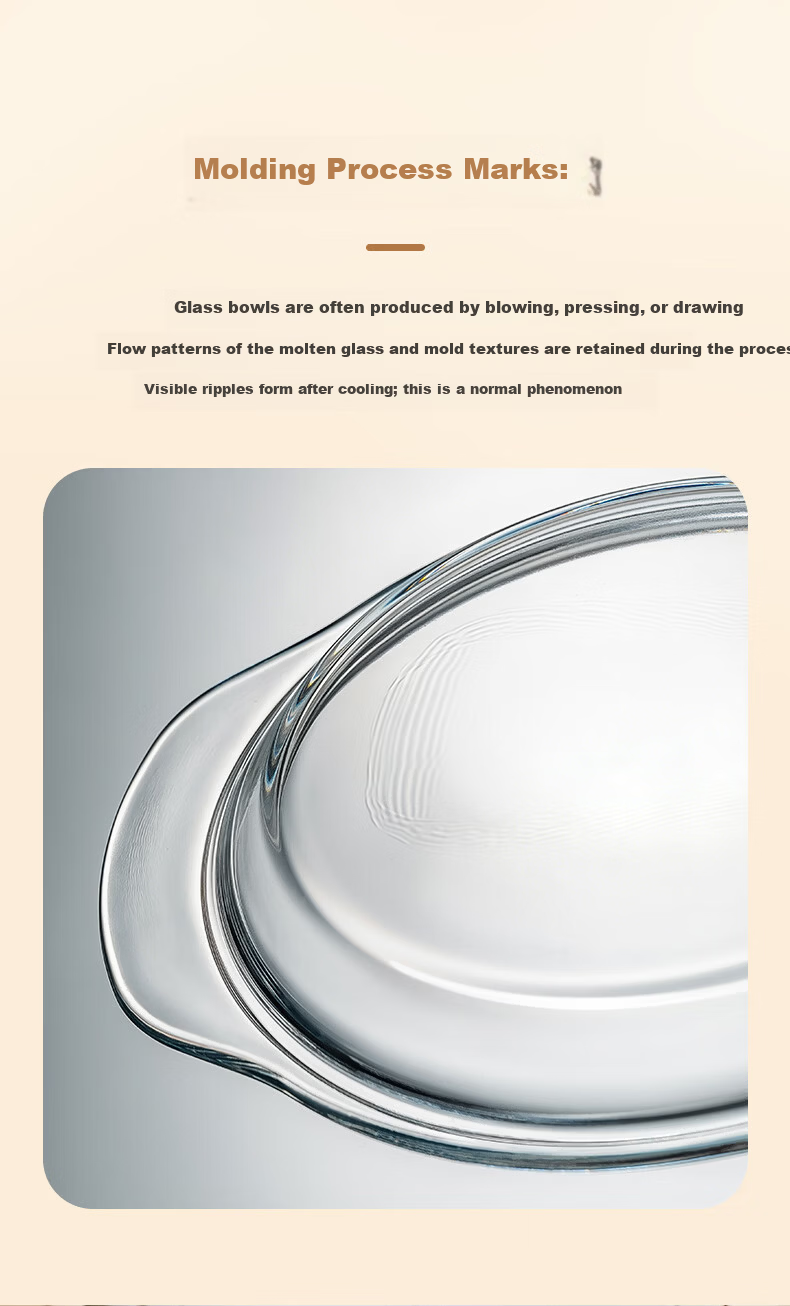 Genas Microwave Oven Special Steaming Bowl Steamer Basket Tray Double-Handle Transparent Heat-Resistant Glass Bowl 1.5L with Lid Soup Noodle Bowl 3