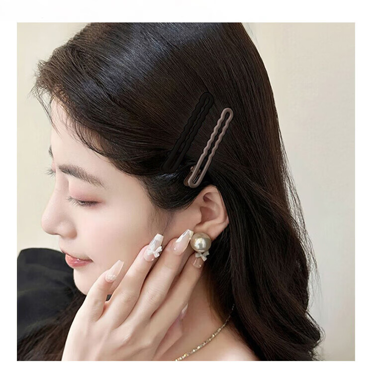MEIFUYU Hair Clips Set - 6 Pieces Flat Clips, BB Clips, Side Clips, Back Head Hair Clips, Bang Clips, Duckbill Clips WH7218 6