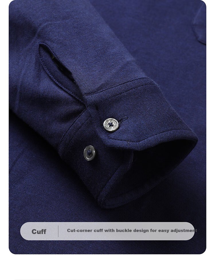 Langdeng Men's Long Sleeve Polo Shirt Langdeng Spring Autumn New Business Casual Modal Blend Polo Shirt Middle-aged Dad Style 19