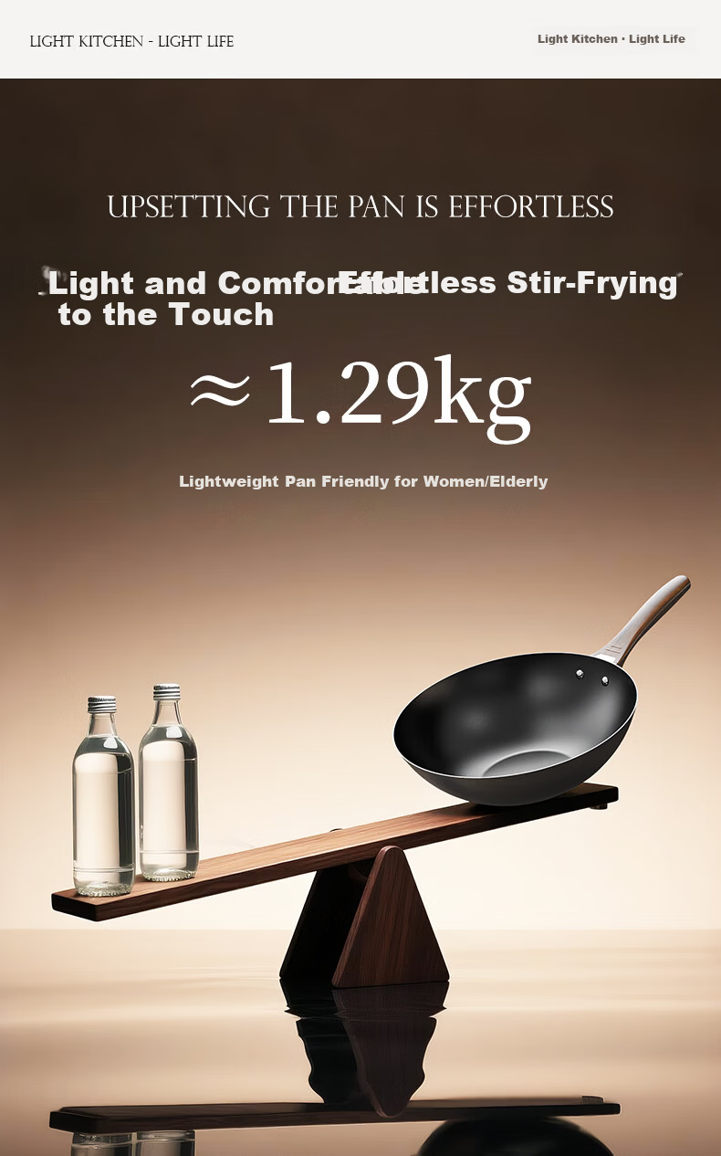 Alluflon Aluflon Titanium Volcanic Iron Frying Pan Healthy 0 Fluoride Rust-Free No Seasoning Non-Stick Home Cooking Wok 10