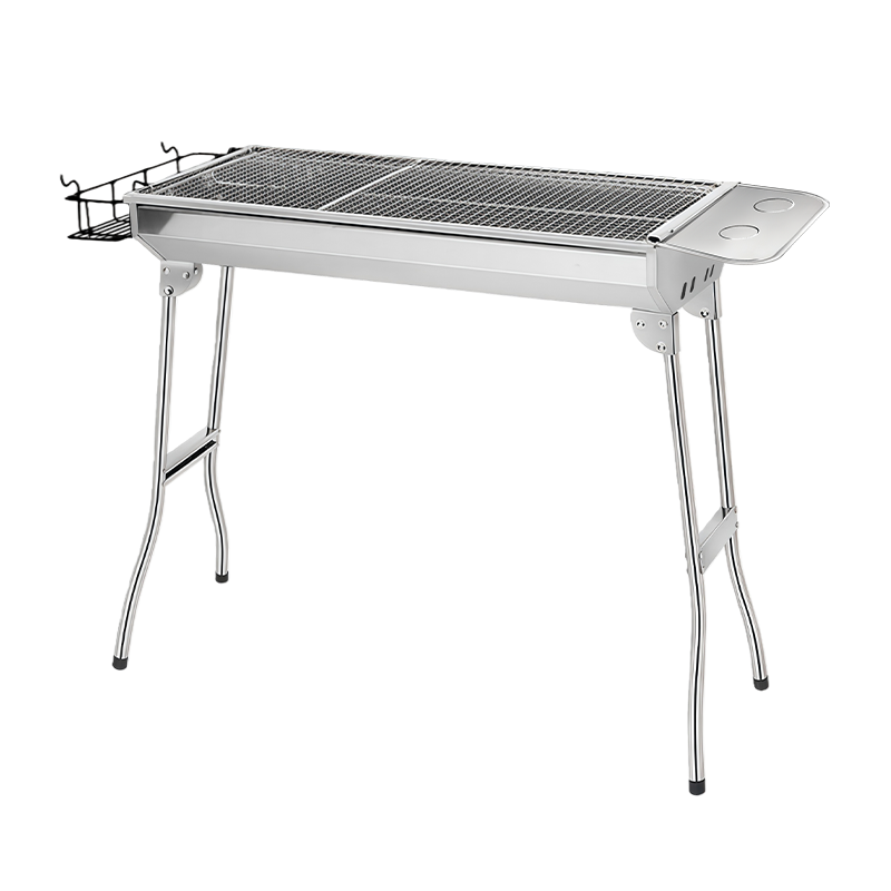 Suncojia Outdoor 304 Stainless Steel BBQ Grill Charcoal Barbecue Stove Large Lamb Skewer Grill Rack